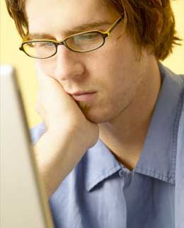 Photo: Student working at computer